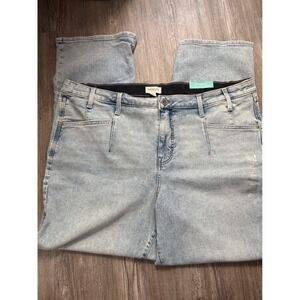 EVERFLEX Womens 24W REGULAR Fit Slim Boot‎ Jeans High Rise Stretch Light Wash